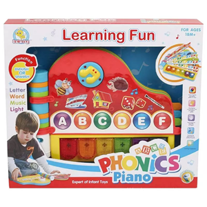 اسباب بازی ارگ موزیکال آموزش حروف الفبا انگلیسی طرح کتاب LEARNING FUN PHONICS PIANO_اسباب بازی